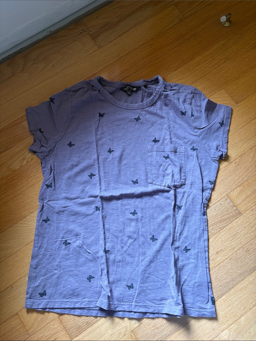 Women’s Toad and Co Lavender Butterfly Pocket Tee
